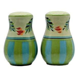 Gail Pittman Provence salt Pepper shakers Southern Living At Home ceramic NEW
